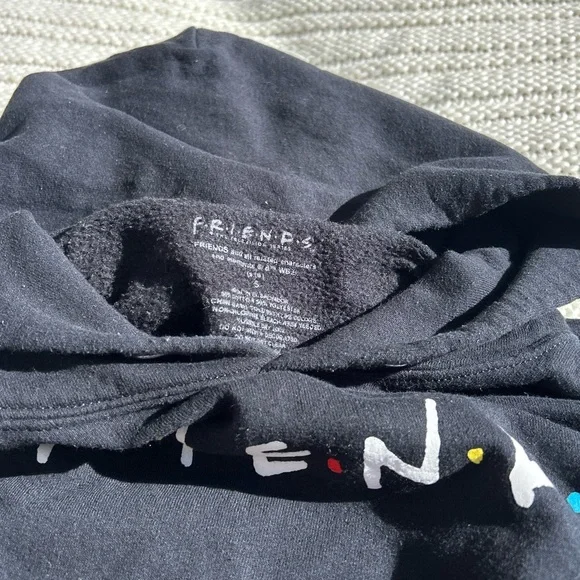 FRIENDS Black Hoodie, Size S - Picture 3 of 3